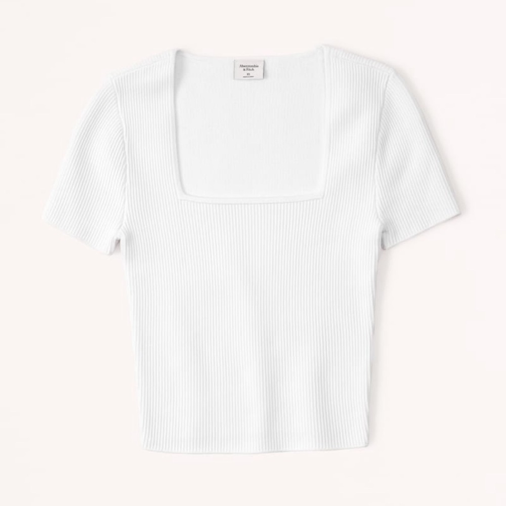 Abercrombie & Fitch Ottoman Squareneck Sweater Tee
